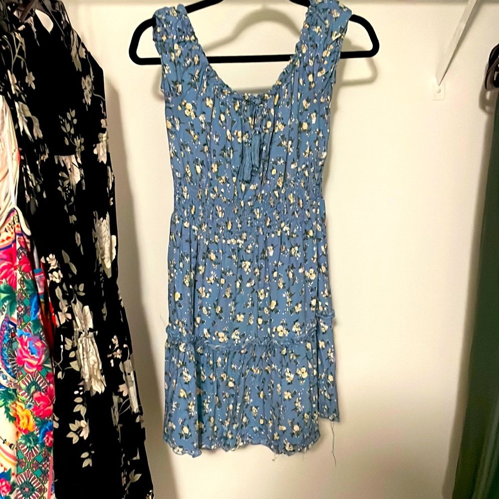 Little blue floral dress